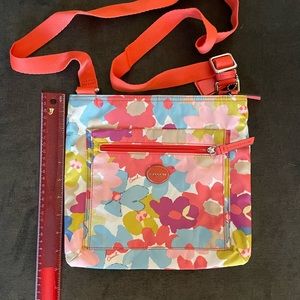 Floral Coach Crossbody Purse